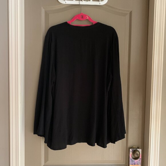 black sheer cardigan // perfect for layering! NWT - Picture 7 of 10